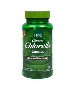 Holland & Barrett Chinese Chlorella Rich in Chlorophyll 120 Tablets 3000mg