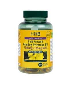 Holland & Barrett High Strength Cold Pressed Evening Primrose Oil 1500mg 60 Capsules