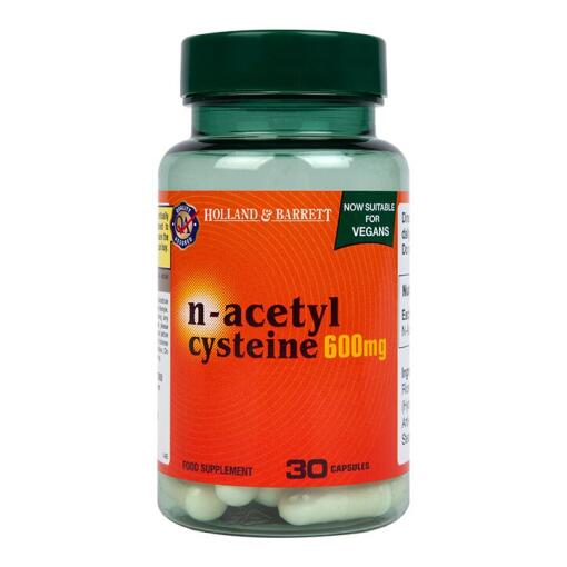 Holland & Barrett N-Acetyl Cysteine 600mg 30 Capsules