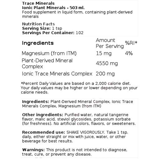 Ionic Plant Minerals - 503 ml.