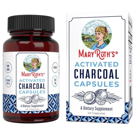MaryRuth Organics - Activated Charcoal - 40 caps