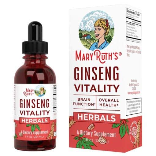 MaryRuth Organics - Ginseng Vitality Herbals Liquid Drops - 30 ml.