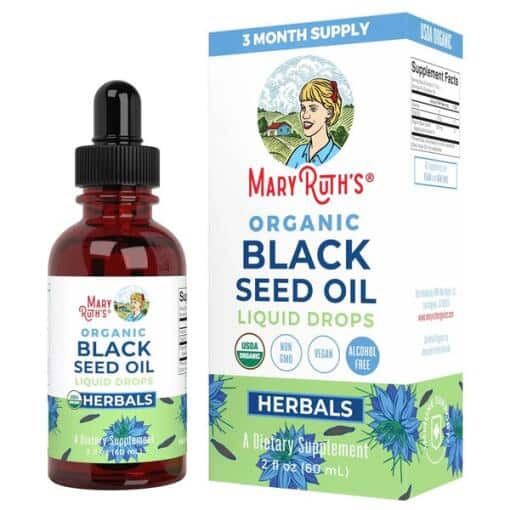 MaryRuth Organics - Organic Black Seed Oil Liquid Drops - 60 ml.