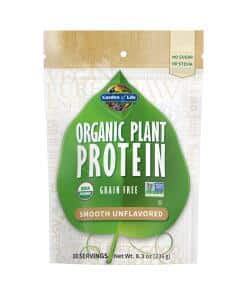 Organic Plant Protein Smooth Unflavored 8.3oz (236g) Powder