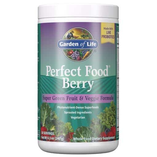 Perfect Food Berry Super Green Fruit & Veggie Formula 8.5oz (240g) Powder