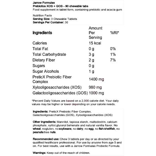 Prebiotics XOS + GOS - 90 chewable tabs