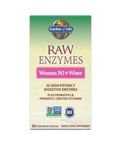 RAW Enzymes Women 50 & Wiser Digestive Health 90 Capsules