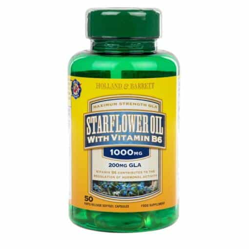 Starflower Oil 1000mg with Vitamin B6 - 50 caps