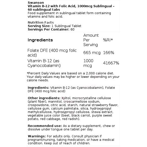 Vitamin B-12 with Folic Acid