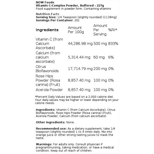 Vitamin C-Complex Powder