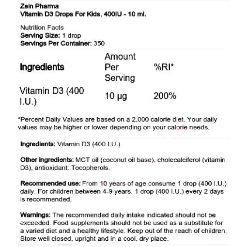Vitamin D3 Drops For Kids