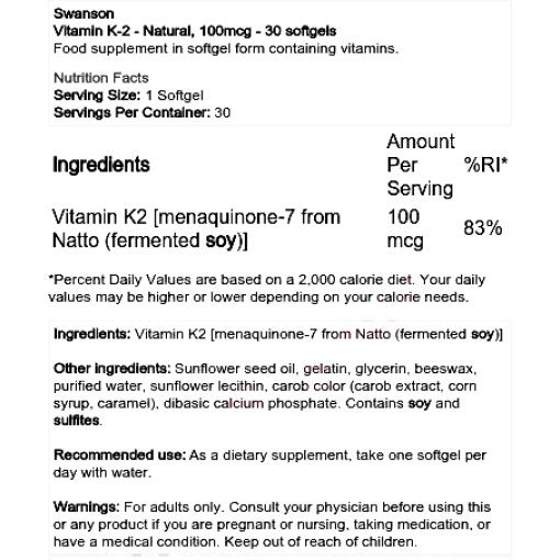 Vitamin K-2 - Natural
