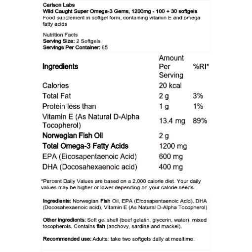 Wild Caught Super Omega-3 Gems
