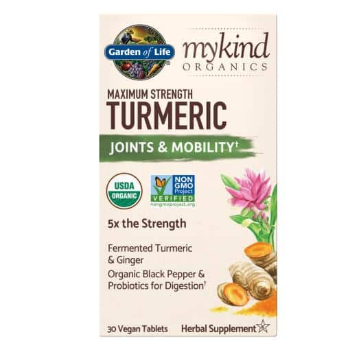 mykind Organics Maximum Strength Turmeric 30 Tablets