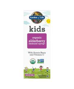 Garden of Life - Kid's Organic Elderberry Immune Syrup - 116 ml.