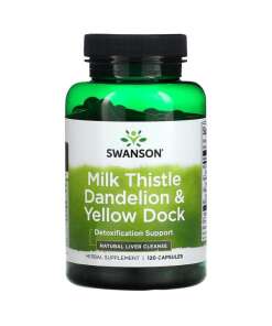 Swanson - Milk Thistle Dandelion & Yellow Dock - 120 caps