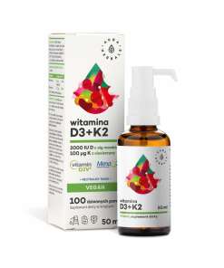 AURA HERBALS Vitamin D3 2000 IU + K2 Vegan (50 ml / 1
