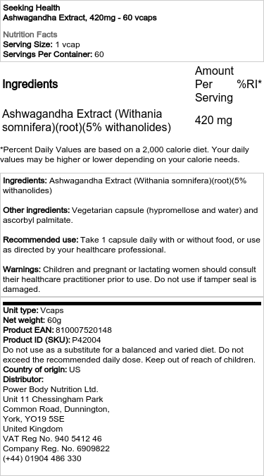 420 mg - 60 vegetabilske kapsler