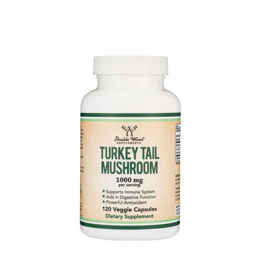 Double Wood Supplements Turkey Tail Mushroom (120 Capsules)