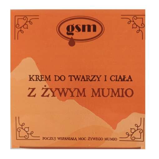 GSM Mumio Face and Body Cream with Living Mumio (200 ml / 6.8 fl.oz)