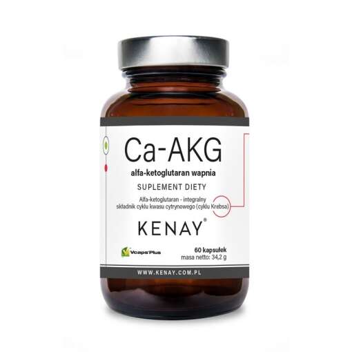KENAY Ca-AKG calcium alpha-ketoglutarate (60 caps)