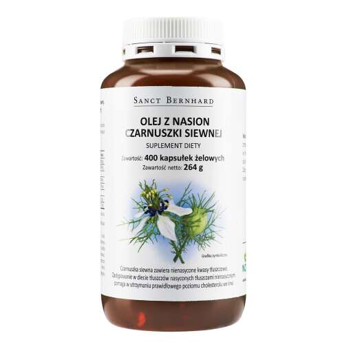 KRAUTERHAUS SANCT BERNHARD Black Cumin Oil Mono Capsules (400 caps)