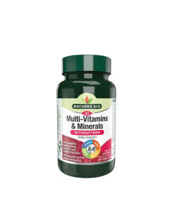 Natures Aid Multi-Vitamins & Minerals (without Iron) (60 Tablets)