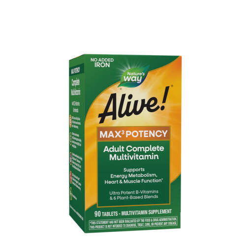 Natures Way Alive!® Max3 Daily Multivitamin Without Iron (90 Tablets)