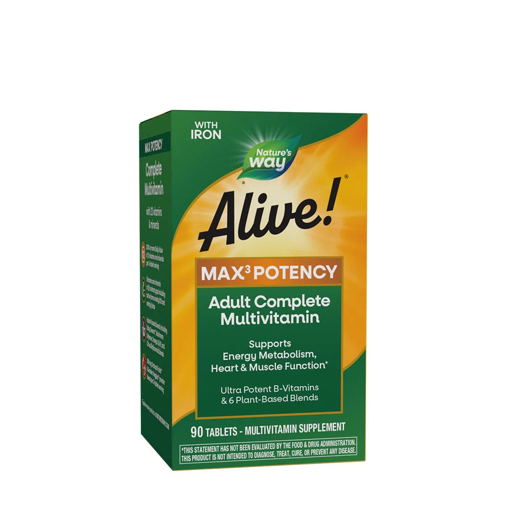 Nature's Way - Alive! Max3 Potency Multivitamin - 90 Tablets-image