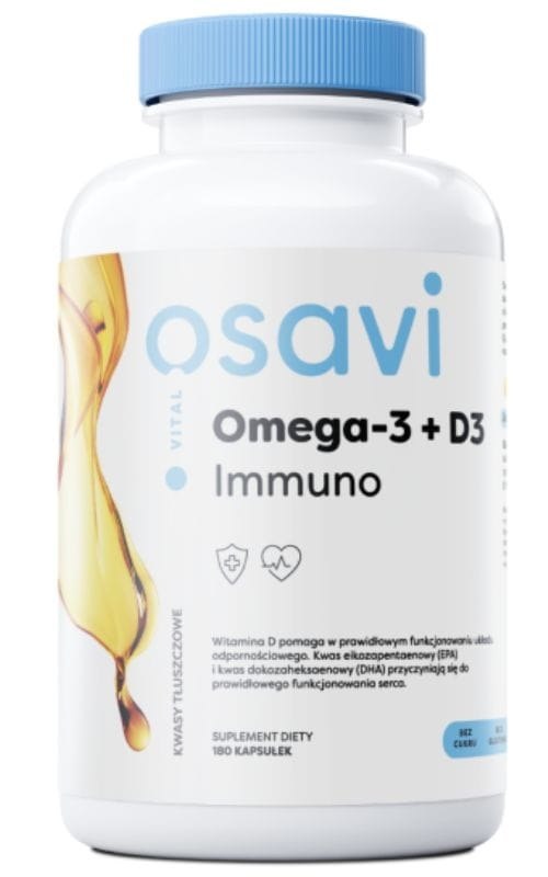 OSAVI Omega-3 + D3 Immuno (180 caps)