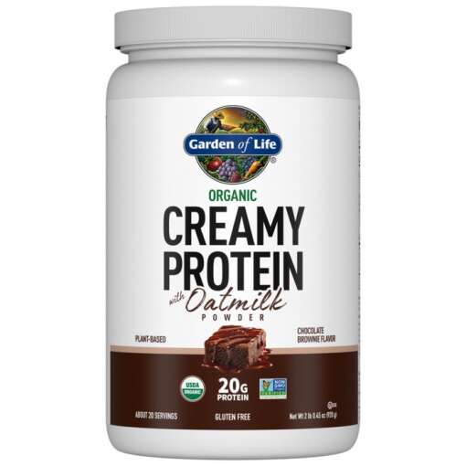 Økologisk cremet protein med havremælk