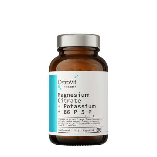 Ostrovit Pharma Magnesium Citrate + Potassium + B6 P-5-P (90 Capsules)