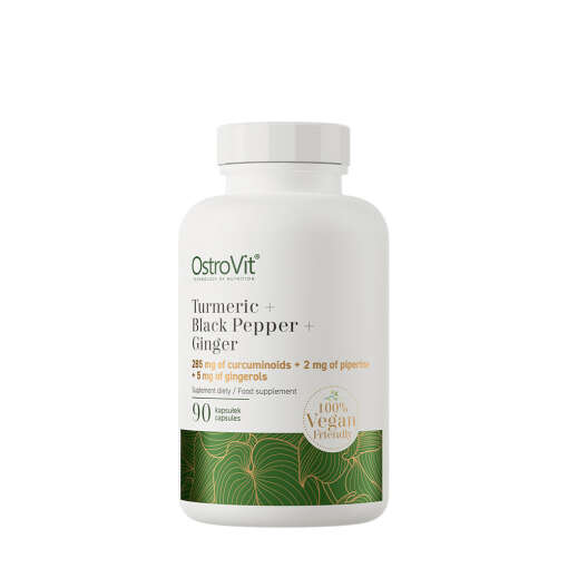 Ostrovit Turmeric + Black Pepper + Ginger VEGE (90 Capsules)