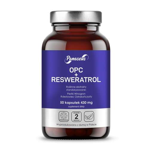 PANASEUS OPC + resveratrol (50 caps)