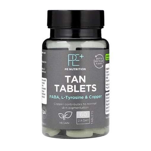 PE Nutrition Tan Tablets - 60 vegan tablets