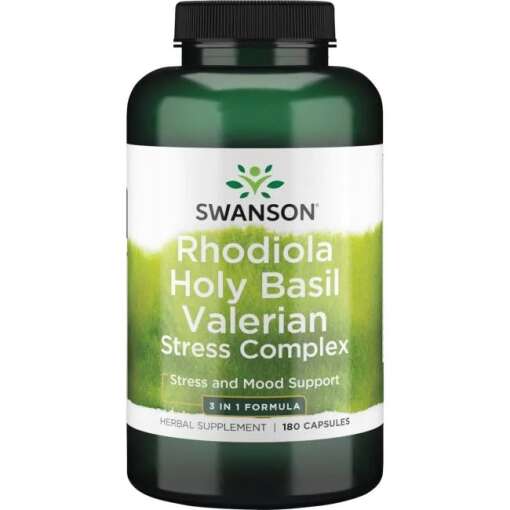 Rhodiola Holy Basil Valerian Stress Complex - 180 caps