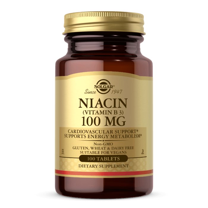 Solgar - Niacin (Vitamin B3) - 100 Mg, 100 Tablets-image
