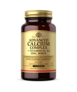 SOLGAR Ultimate Bone Support - Advanced Calcium Complex (D3 + K2 + Zinc + Boron) (120 tabs)