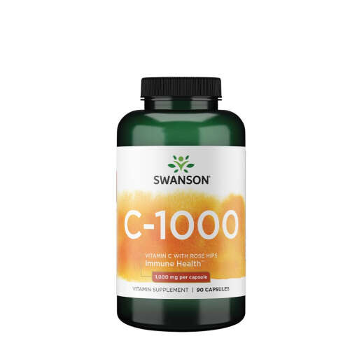 SWANSON Witamina C1000 + dzika ró¿a 90 kaps