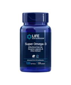 Super Omega-3 Plus EPA/DHA Fish Oil with Sesame Lignans & Olive Extract Softgels
