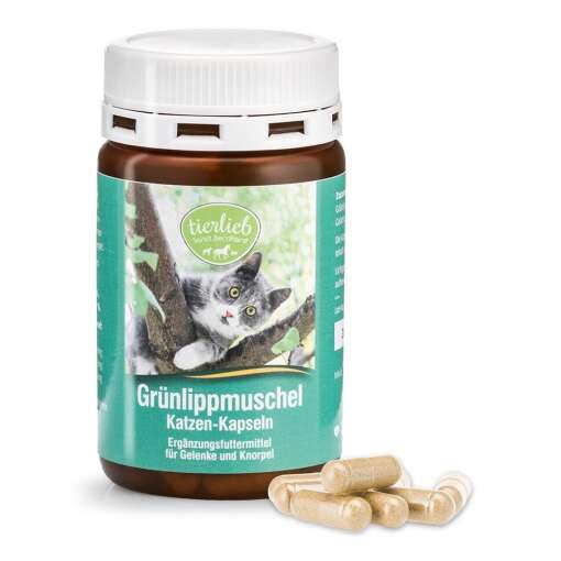 TIERLIEB Green-lipped Mussel Cat Capsules (90 caps)