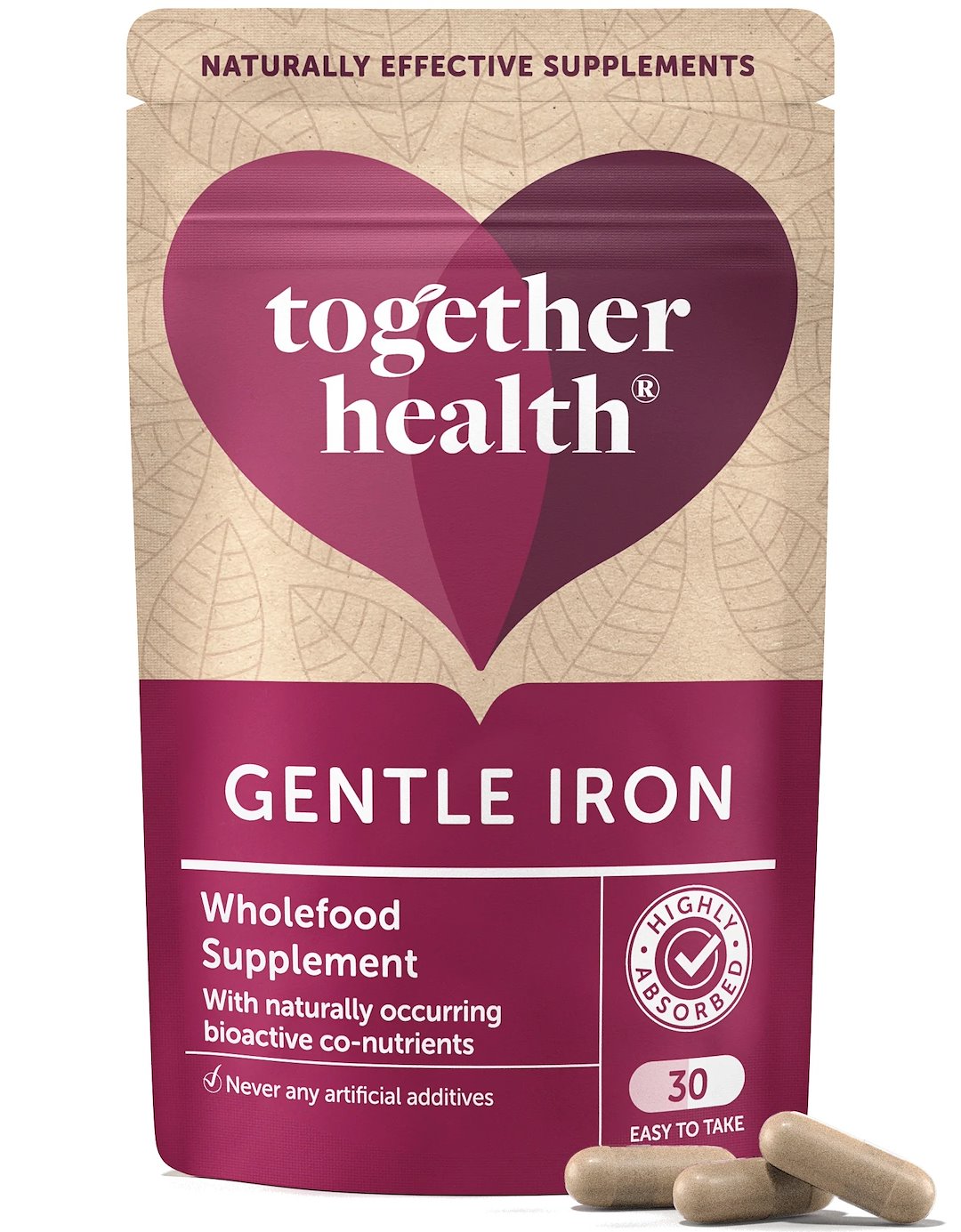 TOGETHER Gentle Iron with B Vitamins (30 caps)