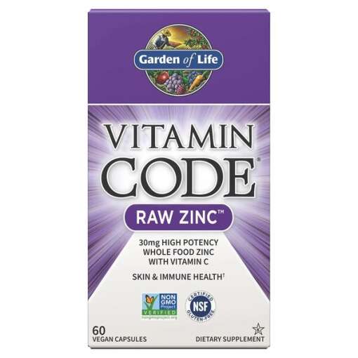 Vitamin Code Raw Zinc - 60 vegan caps
