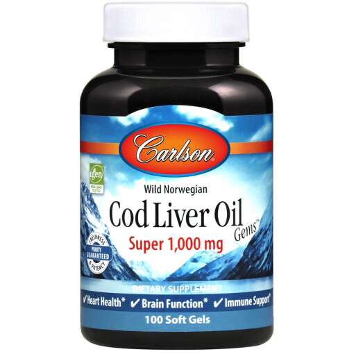 Wild Norwegian Cod Liver Oil Gems