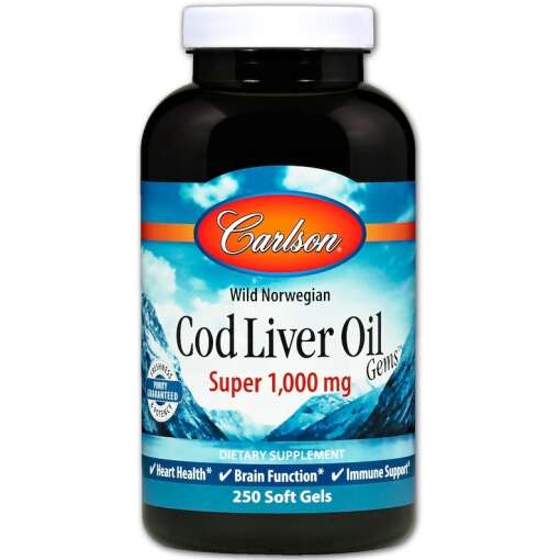 Wild Norwegian Cod Liver Oil Gems