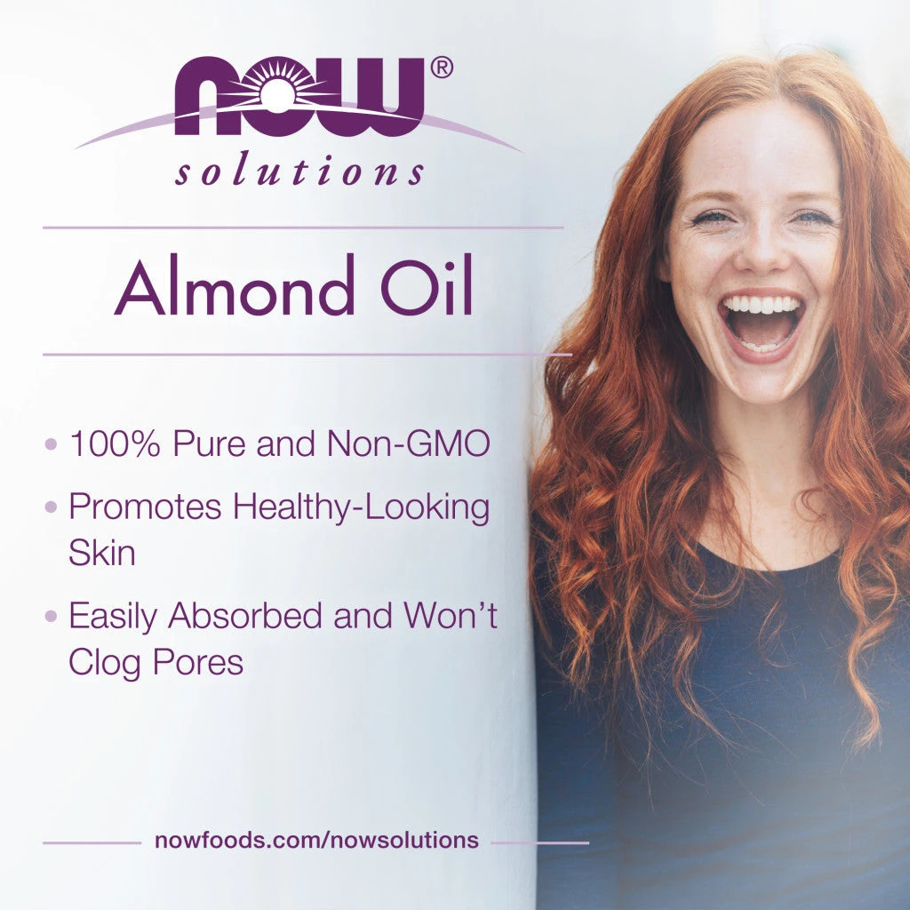 NOW Foods - Pure Almond Oil - 118 ml - Image 4