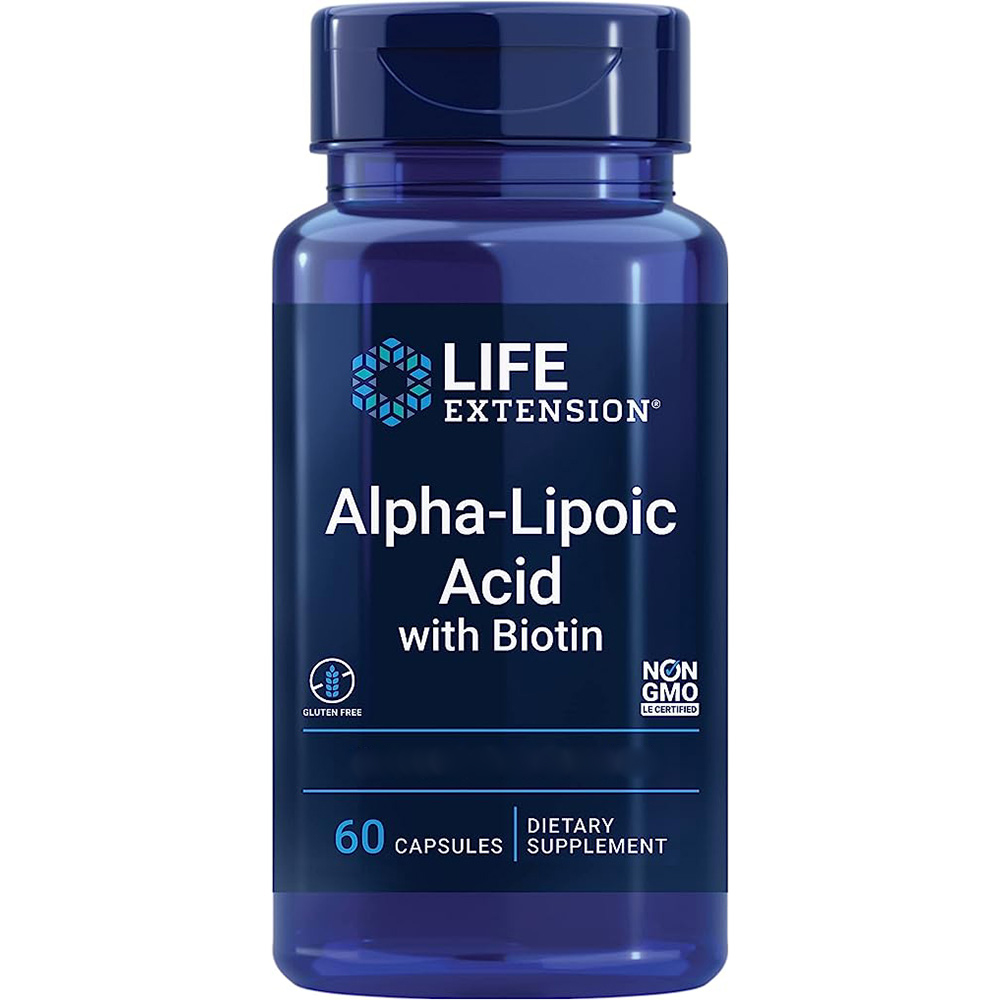 Life Extension - Alpha-Lipoic Acid with Biotin - 60 Capsules - Image 2
