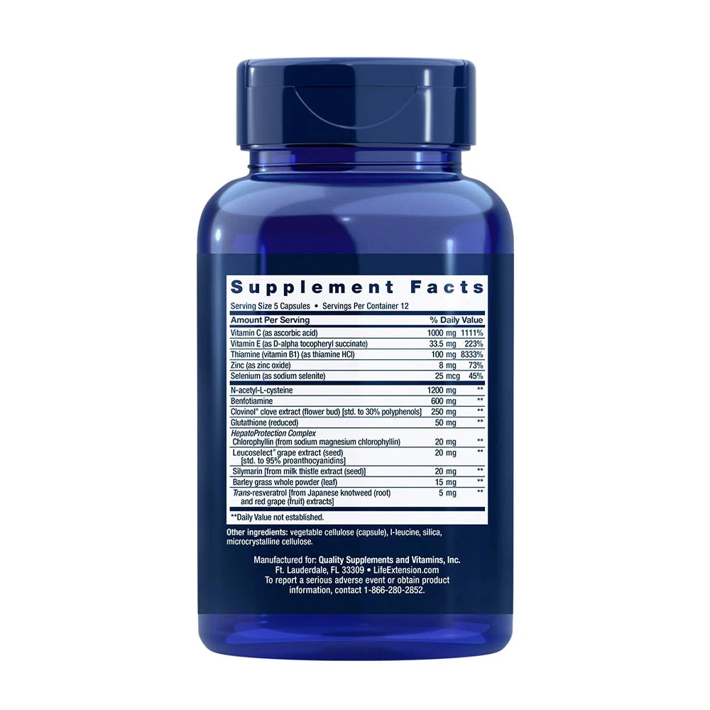 Life Extension - Anti-Alcohol Complex - 60 Capsules - Image 2