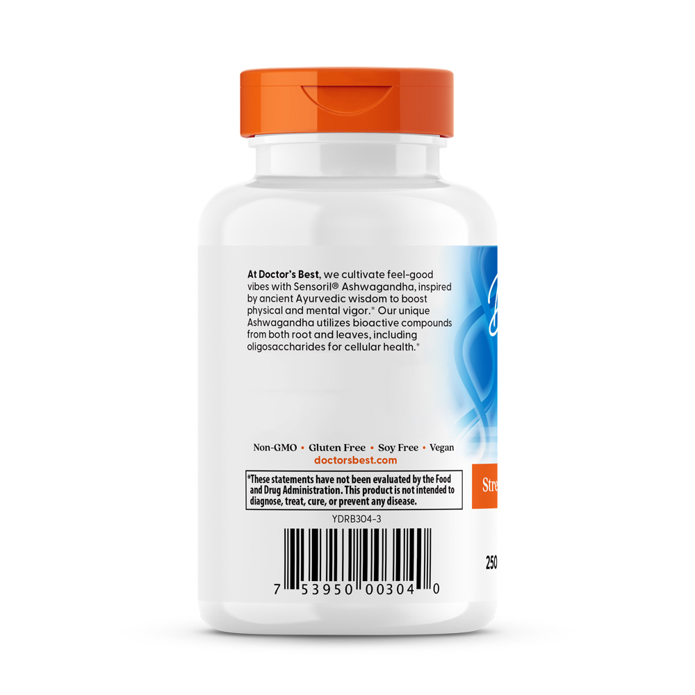 Doctor's Best - Ashwagandha with Sensoril, 125 mg - 60 Veggie Caps - Image 4