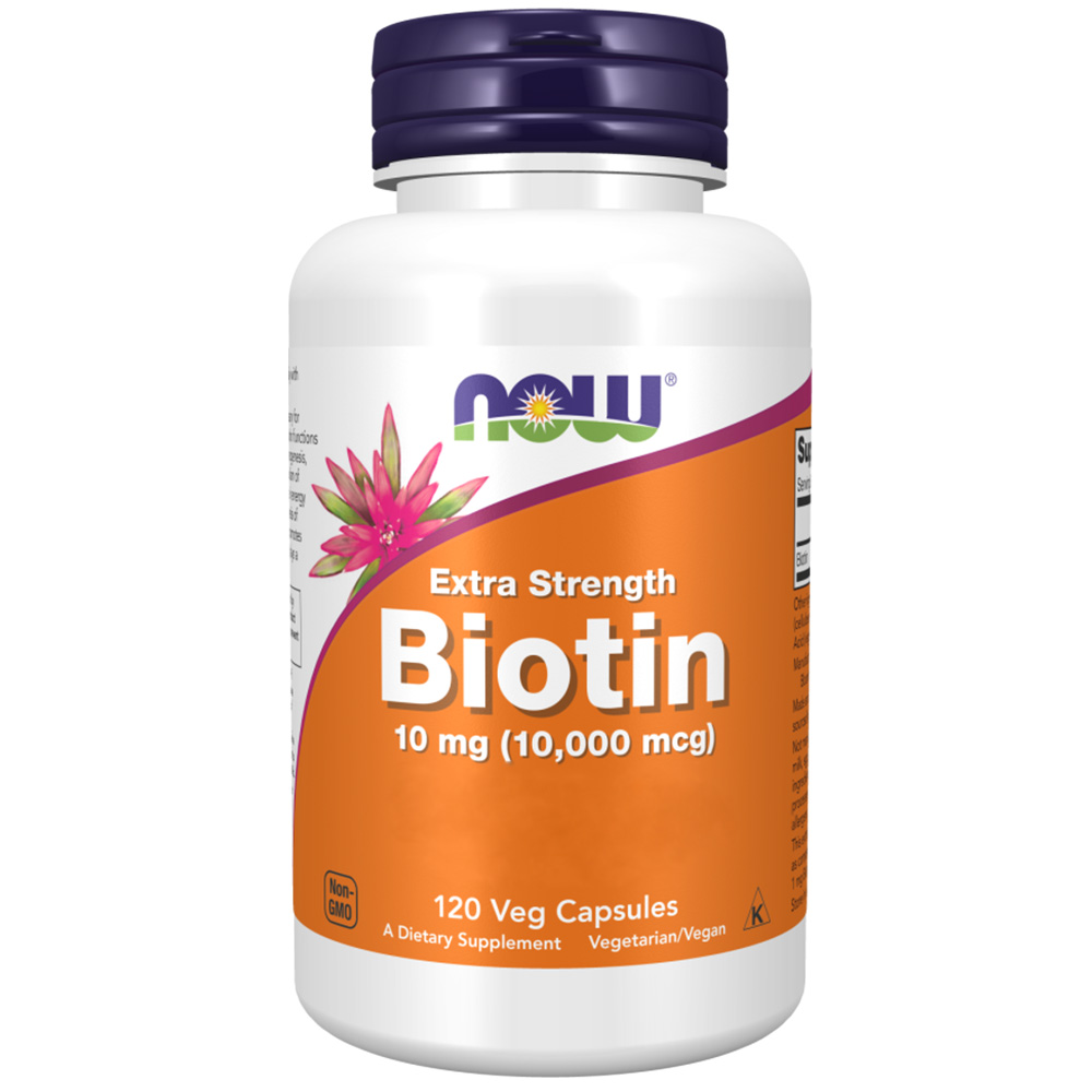 NOW - Extra Strength Biotin - 10 mg (10,000 mcg) - Image 4